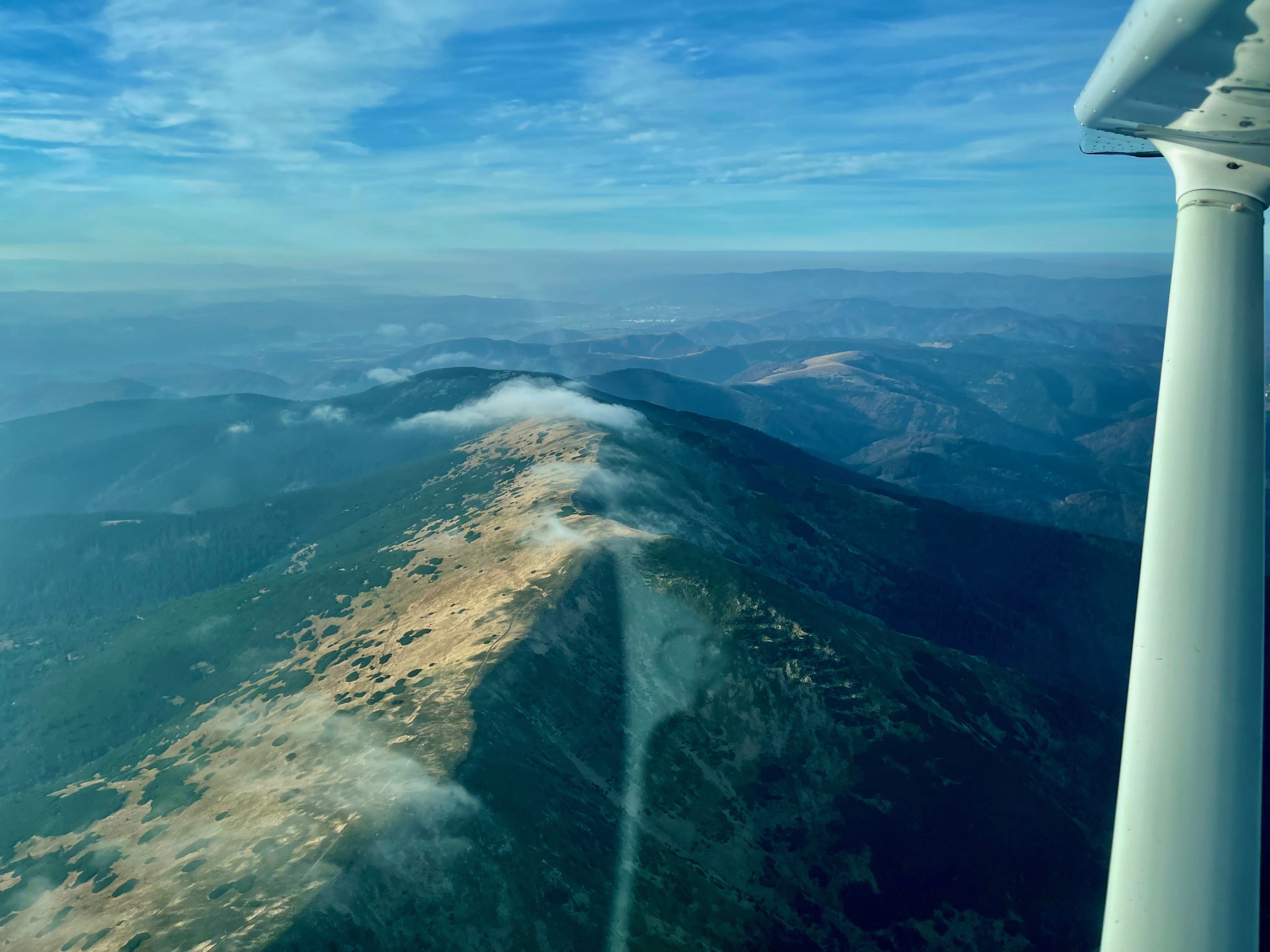 Crossing the mountain ridges in Hungary