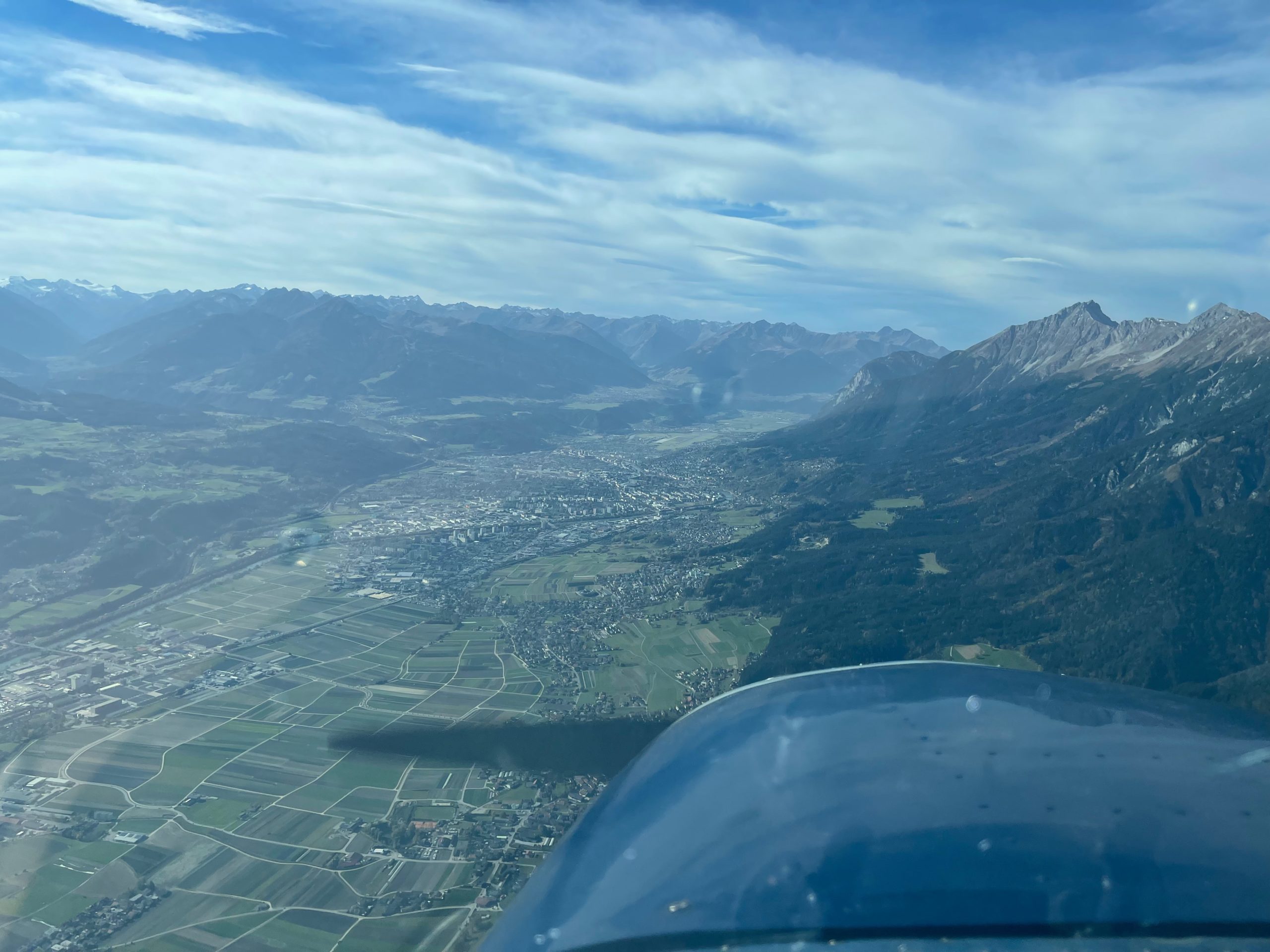 That’s Innsbruck airport and as much as it looks serene the wind was unforgiving